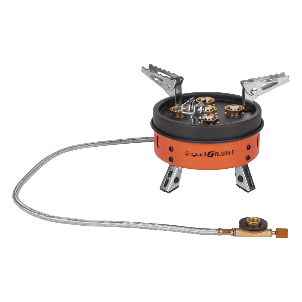 ALSANIDI, Trips cooking gas stove, Outdoor gas cooking stove , Orang, SizeD:17*H:12Cm