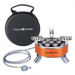 ALSANIDI, Trips cooking gas stove, Outdoor gas cooking stove , Orang, SizeD:20*H:14Cm