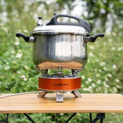 ALSANIDI, Trips cooking gas stove, Outdoor gas cooking stove , Orang, SizeD:20*H:14Cm