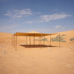 ALSANIDI, Halal Tent, sheep tent roof, Sandy, Size 6*10 م