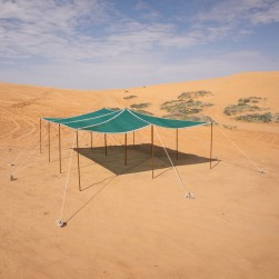 السنيدي، مظلة حلال، سقف خيمة الغنم، اخضر، مقاس 6*7 م