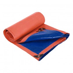 ALSANIDI, Tarpaulin plastic sail waterproof dust cover, Garden Furniture Cover, Orang, Size 7*15 yard