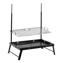 ALSANIDI, Charcoal grill for trips, Portable Charcoal Grill, Black, Size 35*70 Cm