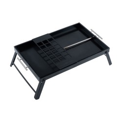 ALSANIDI, Charcoal grill for trips, Portable Charcoal Grill, Black, Size 40 *60 *18 Cm