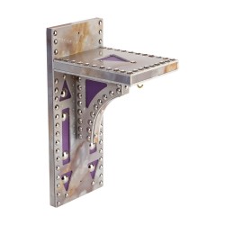 ALSANIDI, Heritage Lantern Shelf, Heritage Shelf, Lilac, Size 12*30*17 Cm