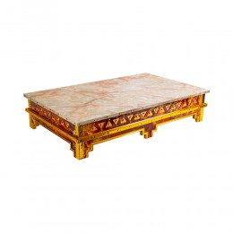 السنيدي، طاولة تقديم تراثية، طاولات تراثية، احمر، مقاس 60*100 سم