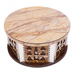السنيدي، طاولة تقديم تراثية، طاولات تراثية، بني غامق، مقاس 31 سم