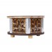 السنيدي، طاولة تقديم تراثية، طاولات تراثية، بني غامق، مقاس 31 سم
