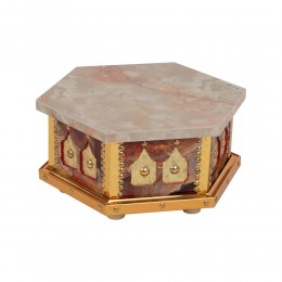 السنيدي، طاولة تقديم تراثية، طاولات تراثية، احمر، مقاس 30*35 سم