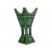السنيدي، مبخرة تراثية، مبخرة حائل خشب أثل، اخضر، مقاس 23 سم