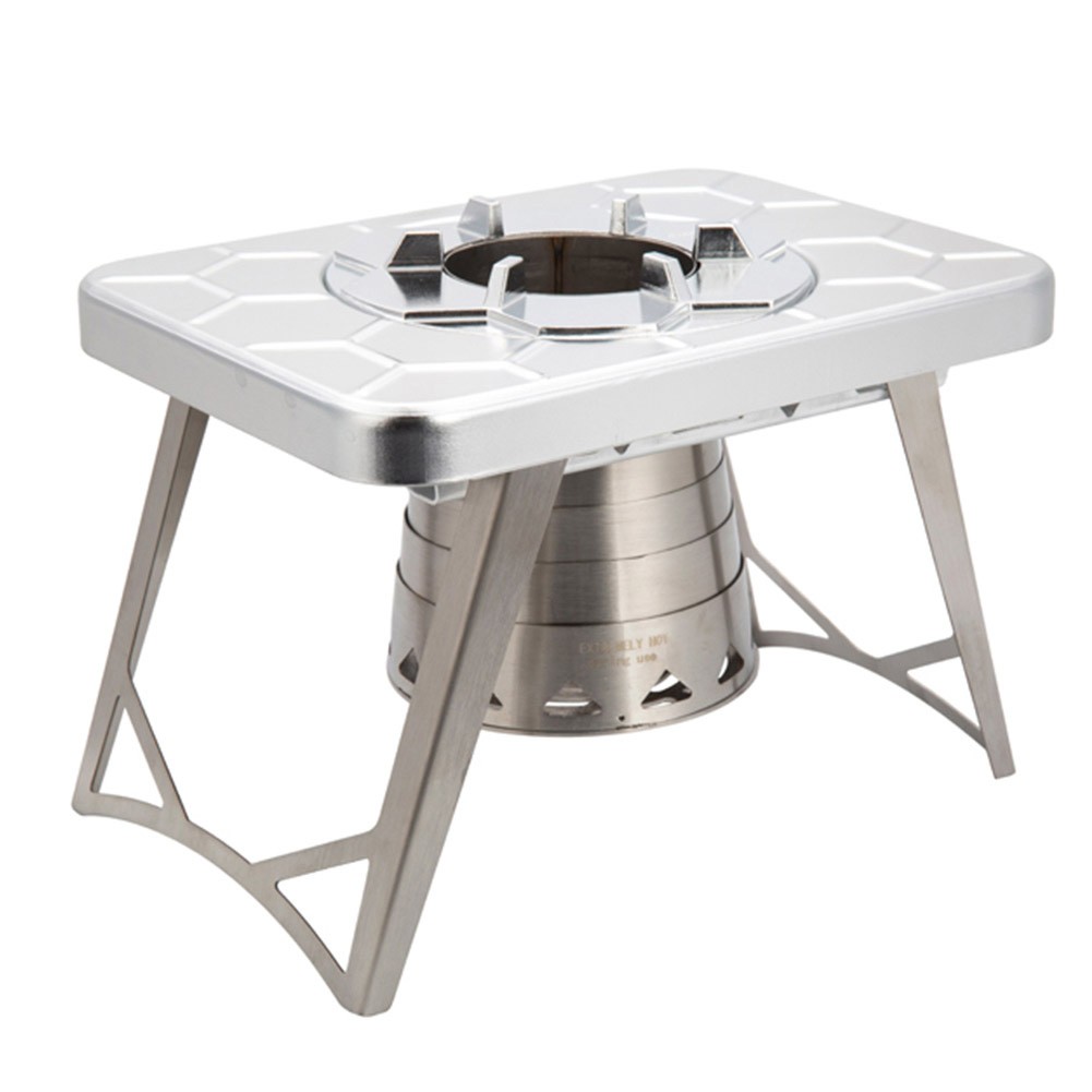 NCamp, Charcoal cooking stove, Silver, Size 16*23 Cm