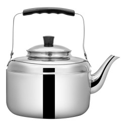 ALSANIDI, Korean teapot, Stainless steel teapot, Silver, capacity 1 L