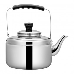 ALSANIDI, Korean teapot, Stainless steel teapot, Silver, capacity 2 L