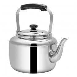 ALSANIDI, Korean teapot, Stainless steel teapot, Silver, capacity 4 L