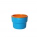 تيرا، اكواب متعددة الاستخدام مع حقيبة، برتقالي*ازرق، طقم 4 قطع سعة 200 مل