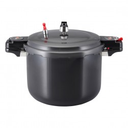 TIERRA, Korean Pressure Cooker with Ceramic Coating, Pressure Cooker, Black, capacity 7.5 L