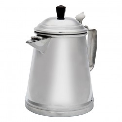 ALSANIDI, Aluminum milk pot, Indian coffee pot, Silver, Size 13 Cm