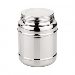 ALSANIDI, Indian Stainless steel Spices storage, Tea, coffee and sugar storage for trips, Silver, capacity 300 ml