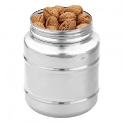 ALSANIDI, Indian Stainless steel Spices storage, Tea, coffee and sugar storage for trips, Silver, capacity 700 ml