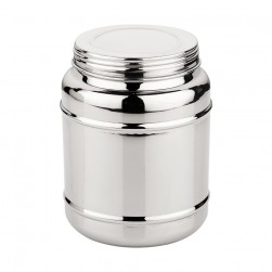 ALSANIDI, Indian Stainless steel Spices storage, Tea, coffee and sugar storage for trips, Silver, capacity 1100 ml