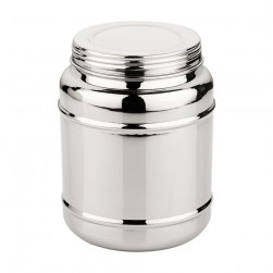 ALSANIDI, Indian Stainless steel Spices storage, Tea, coffee and sugar storage for trips, Silver, capacity 1700 ml