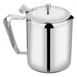 ALSANIDI, Stainless steel milk pot, Coffee pot, Silver, capacity 960 ml