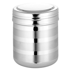 ALSANIDI, Indian Stainless steel Spices storage, Tea, coffee and sugar storage for trips, Silver, capacity 550 ml