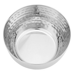 ALSANIDI, Indian Stainless steel pan, Trips plate, Silver, Size 8.5 Cm