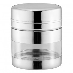 ALSANIDI, Steel Spice Container, Silver, capacity 270 ml