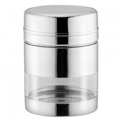 ALSANIDI, Steel Spice Container, Silver, capacity 410 ml