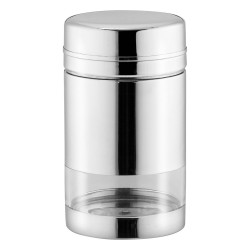 ALSANIDI, Steel Spice Container, Tea, coffee and sugar storage for trips, Silver, capacity610ml