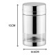 ALSANIDI, Steel Spice Container, Tea, coffee and sugar storage for trips, Silver, capacity610ml