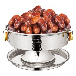 ALSANIDI, Stainless dates storage, dates Storage, Silver*Gold, capacity 672جرام