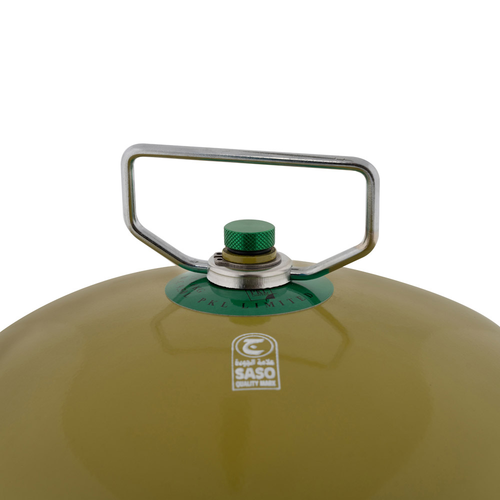 PKL, Gas cylinder for trips , Trips stove, Green, capacity 4 Kg