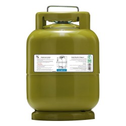 PKL, Gas cylinder for trips , Trips stove, Green, capacity 3.3 Kg