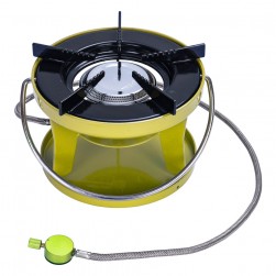 PKL, Surhead indian Gas Stove for camping, Small gas stove, Green, Size 19 Cm