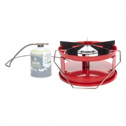 PKL, Indian camping gas stove, Dsfur head, Red, Size 27 Cm