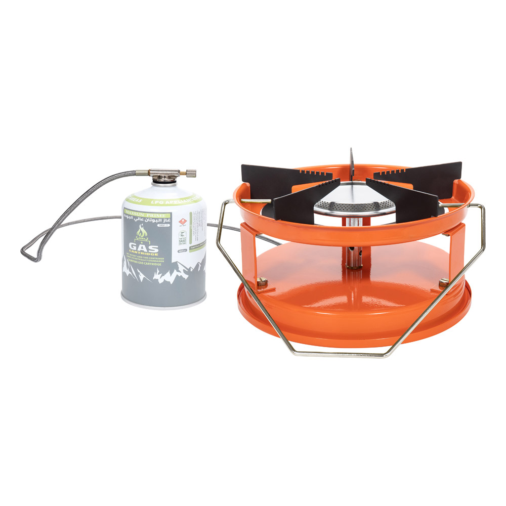 PKL, Indian camping gas stove, Dsfur head, Orang, Size 27 Cm