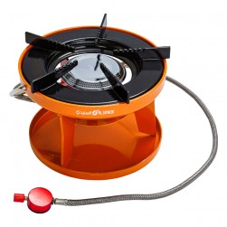 PKL, Surhead indian Gas Stove for camping, Small gas stove, Orang, Size 19 Cm