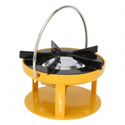 PKL, Surhead indian Gas Stove for camping, Small gas stove, Yellow, Size 18.5 Cm