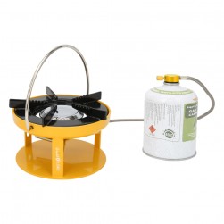 PKL, Surhead indian Gas Stove for camping, Small gas stove, Yellow, Size 18.5 Cm