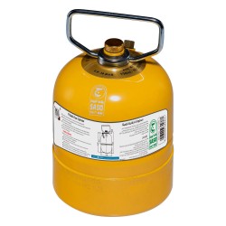 PKL, Gas cylinder for trips , Trips stove, Yellow, capacity 0.5 Kg