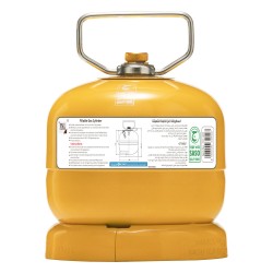 PKL, Gas cylinder for trips , Trips stove, Yellow, capacity 0.7 Kg