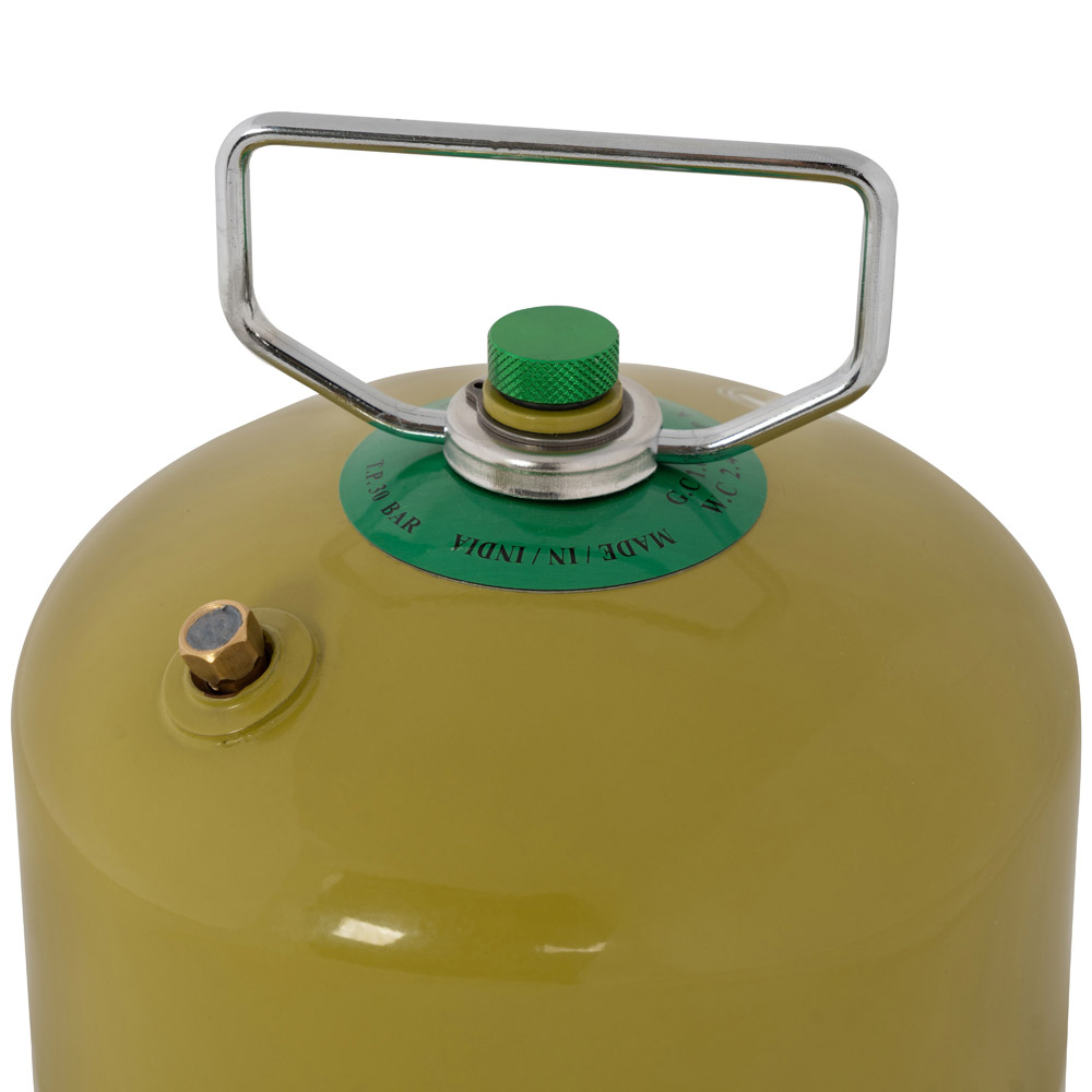 PKL, Gas cylinder for trips , Trips stove, Green, capacity 1 Kg