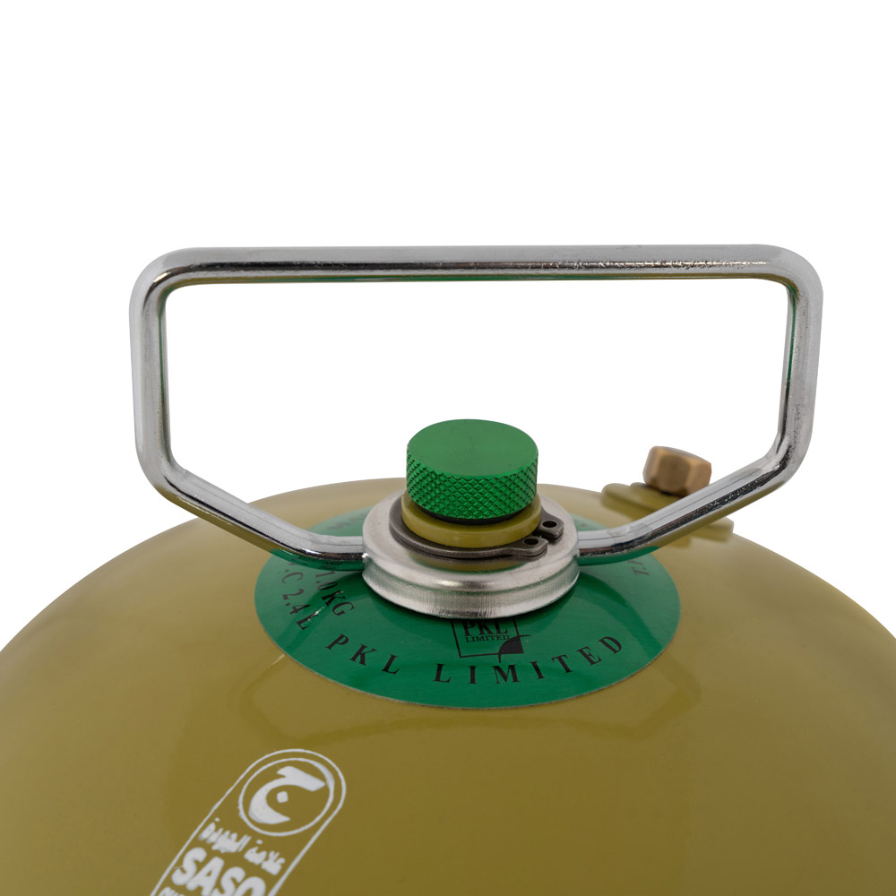 PKL, Gas cylinder for trips , Trips stove, Green, capacity 1 Kg