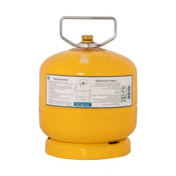 PKL, Gas cylinder for trips , Trips stove, Yellow, capacity 1 Kg