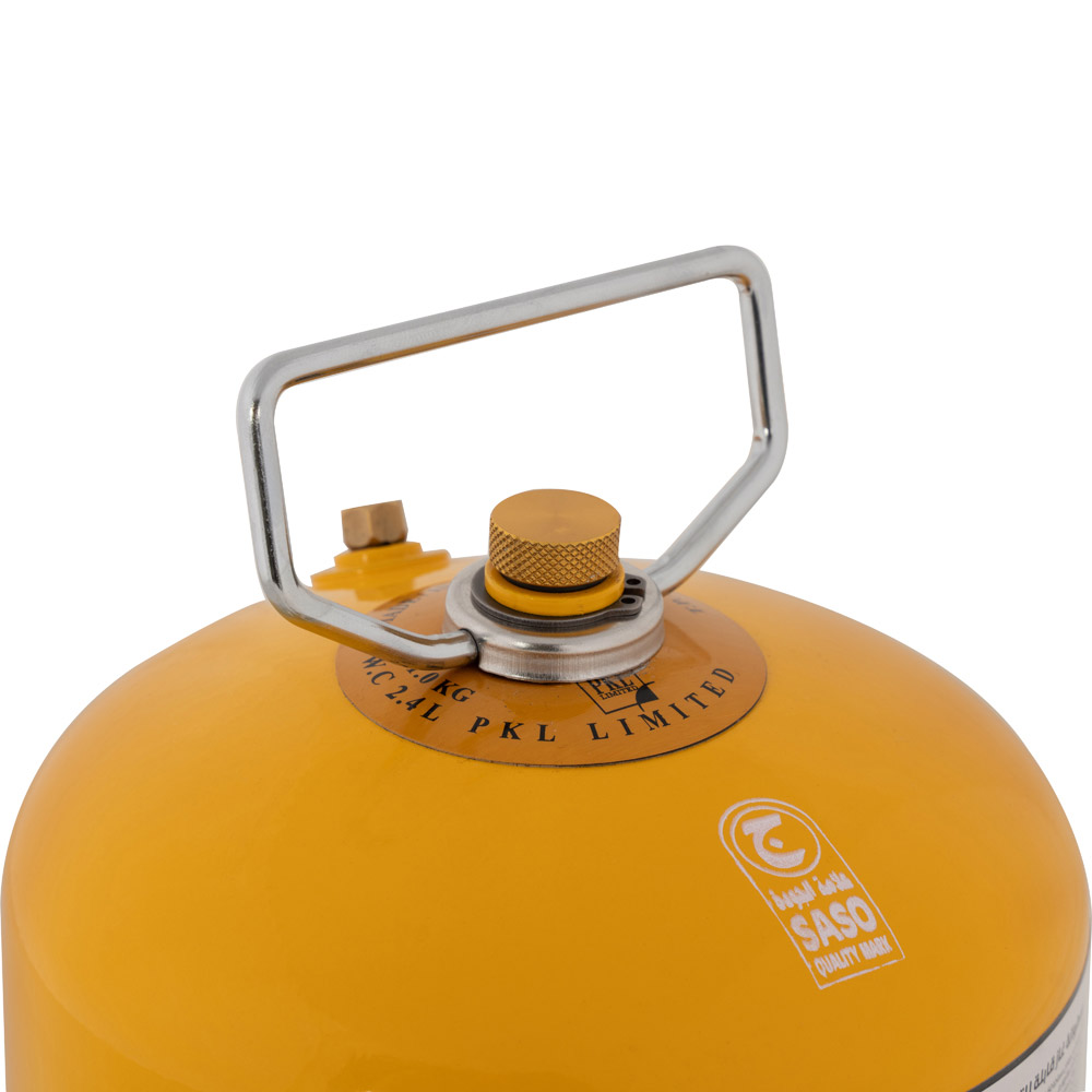 PKL, Gas cylinder for trips , Trips stove, Yellow, capacity 1 Kg