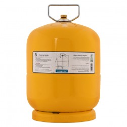 PKL, Gas cylinder for trips , Trips stove, Yellow, capacity 3.3 Kg