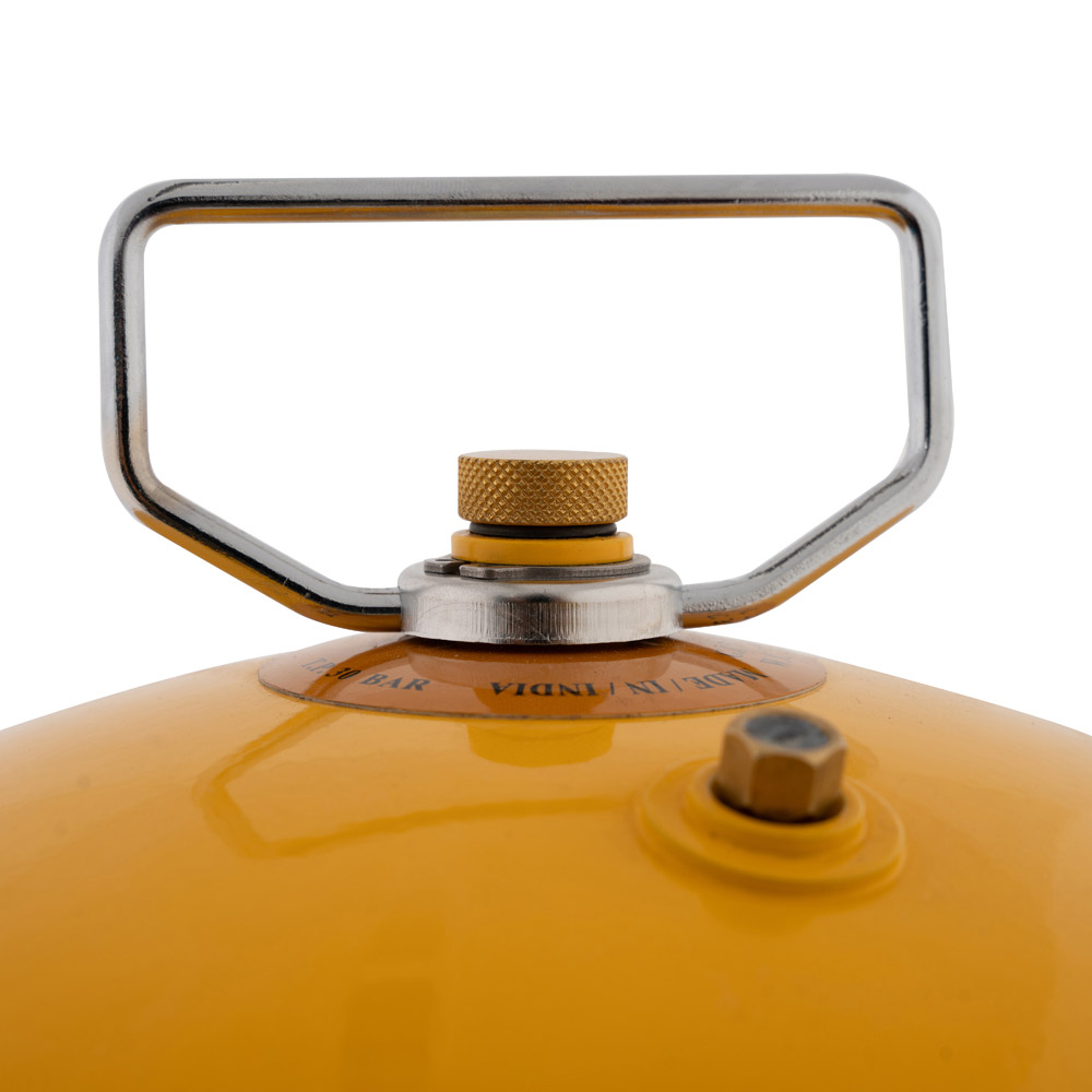 PKL, Gas cylinder for trips , Trips stove, Yellow, capacity 3.3 Kg