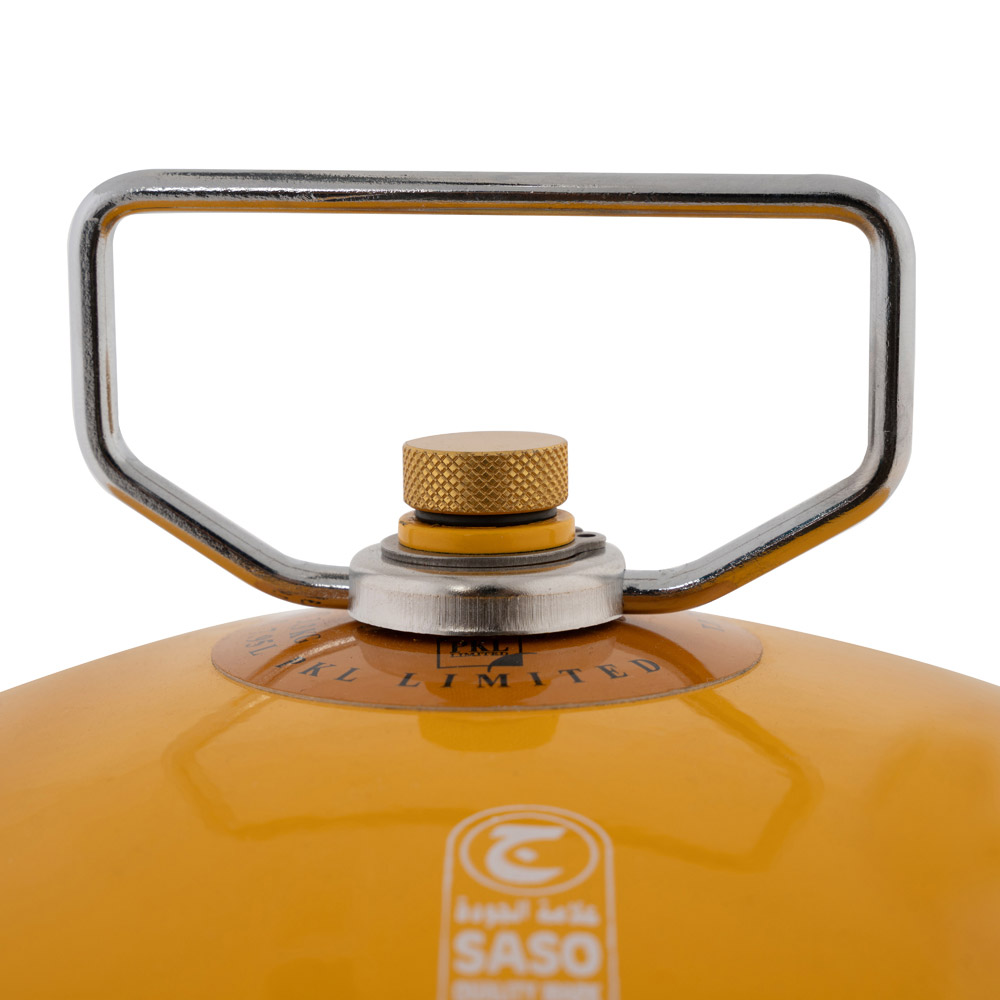 PKL, Gas cylinder for trips , Trips stove, Yellow, capacity 3.3 Kg